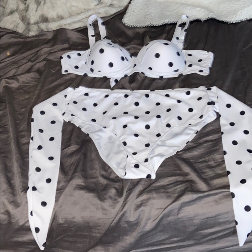two piece bathing suit